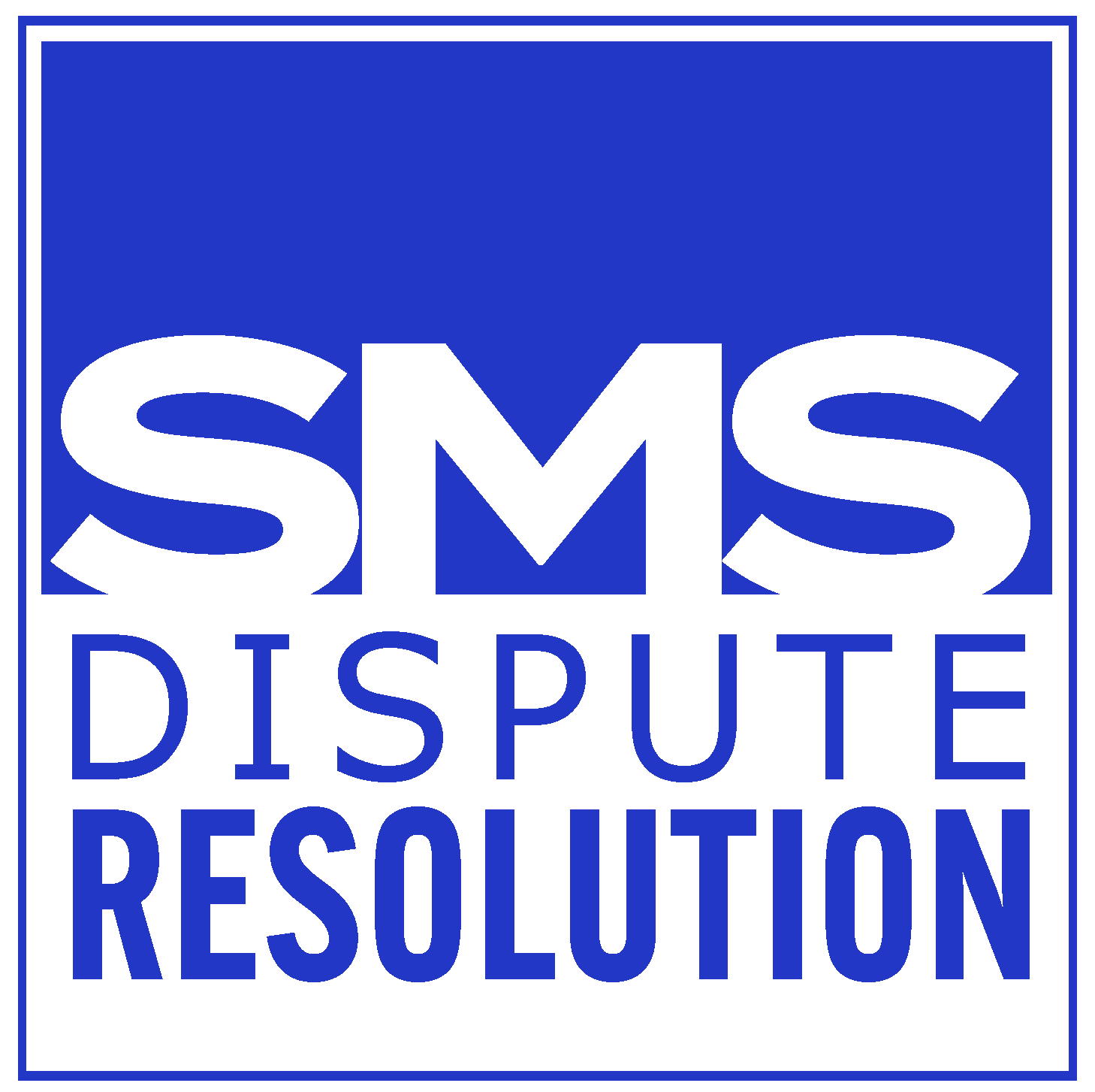 SMS Dispute Resolution square wordmark logo